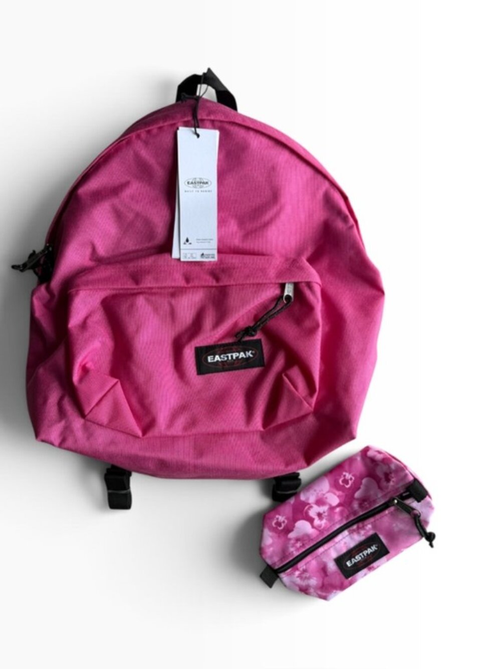 Eastpak Padded Pak’r Backpack Pink Escape NWT 24L Bundle Floral Mini Bag